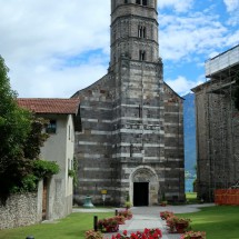 Church Santa Maria del Tiglio of Gravedona on the northern shore of Lago di Como